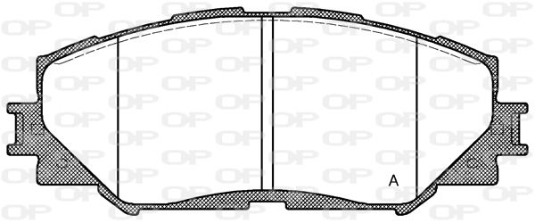 OPEN PARTS Комплект тормозных колодок, дисковый тормоз BPA1232.00